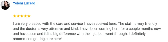 Chiropractic Auburn WA Yeleni Lucero Testimonial