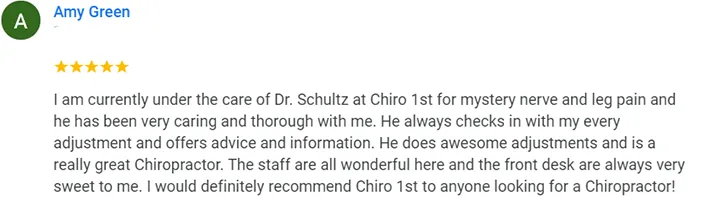 Chiropractic Bellevue WA Amy Green Testimonial