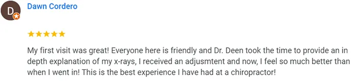 Chiropractic Everett WA Dawn Cordero Testimonial