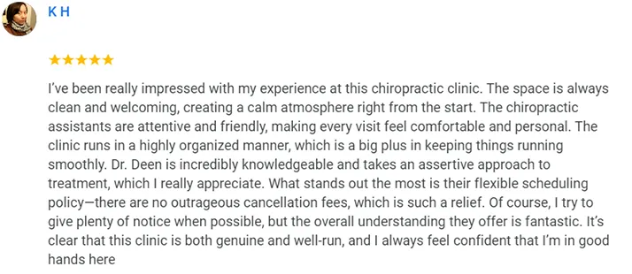 Chiropractic Everett WA K.H. Testimonial