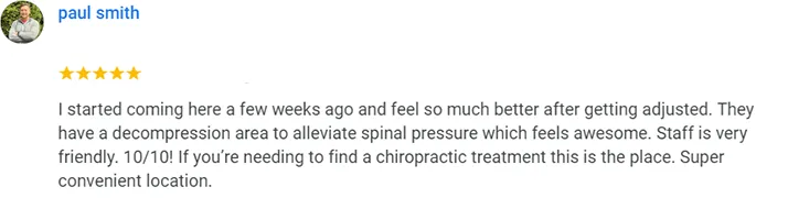 Chiropractic Federal Way WA Paul Smith Testimonial