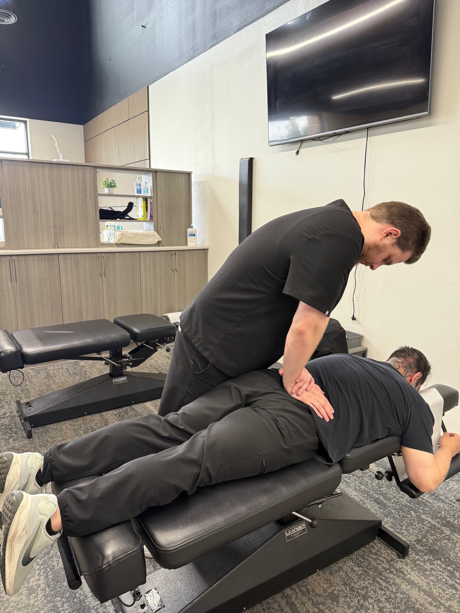 Chiropractic adjustment for sciatica at Chiro 1st