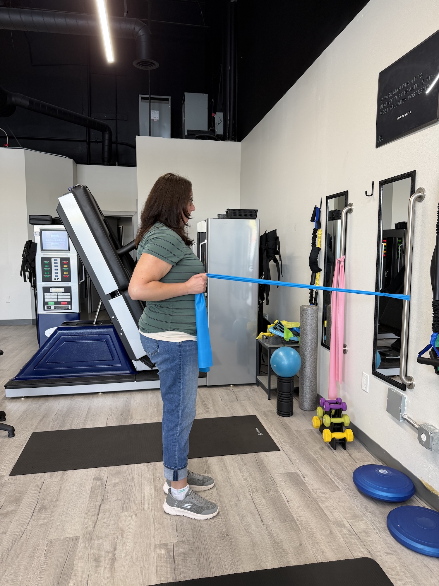 Shoulder rehab exercise at Chiro 1st